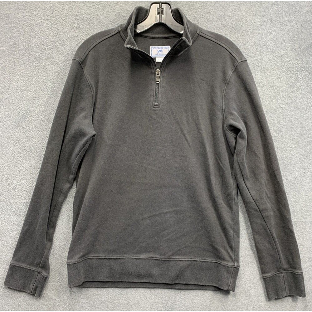 Southern Tide Mens Quarter Zip Henley The Skipjack Outdoors Black Size Small
